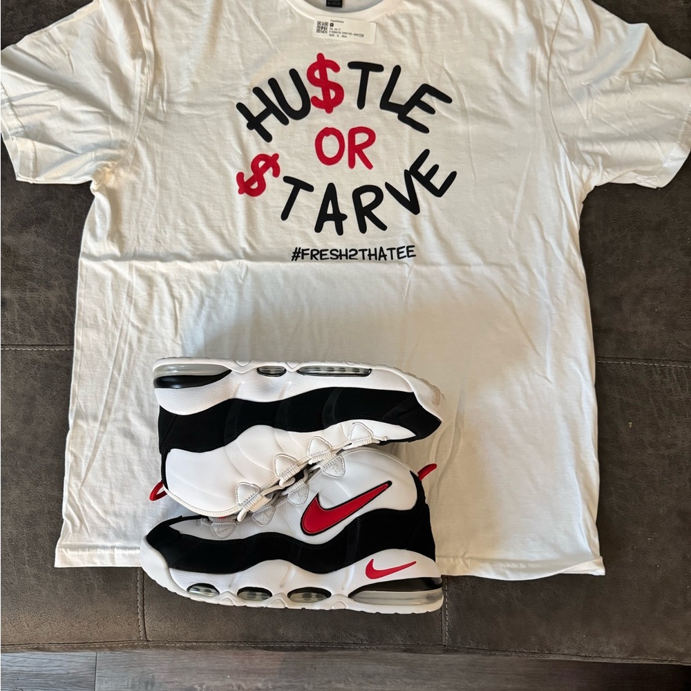Nike Red and Black Athletic Shoes